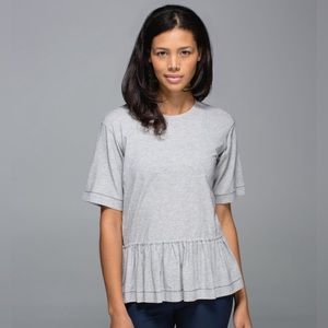 Lululemon Flouncy Tee- Heathered Grey